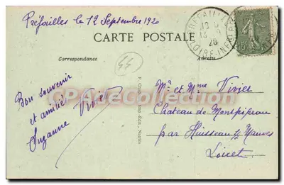 Préfailles (Loire-Inf.) — A Escada da Falésia e a Fonte em Quilrouard — Editor: F. Mille — Verso
