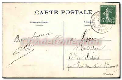 Le Pouliguen (L.-Inf.) - A Gruta dos Korrigans na Ponta de Pen-Château — Fototipia Vasselier, Nantes — Verso