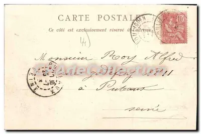 Le Pouliguen — A Entrada do Bosque — A. Thuret, editor, Nantes — Verso