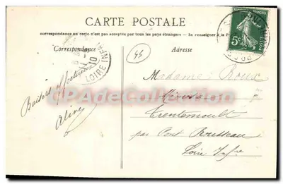 Préfailles (Loire-Inférieure) — Os châlets 'Les Brisants', 'Roche Moyne', 'Roche Creuse', 'Les Algues' — Editora: Les châlets Nozais, Nantes — Verso