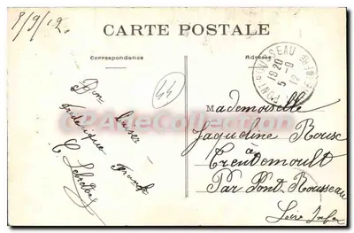La Bernerie (L.-Inf.) — Vista panorâmica da praia com maré baixa — Fototipia VASSELLIER, Nantes — Verso