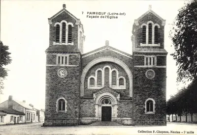 Paimbœuf (Loire-Inf) — Fachada da Igreja — Coleção F. Chapeau, Nantes • 5e mille