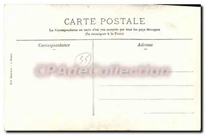 Clisson - Entrada do Castelo — editor Senni Aquatine, n°3 — Verso
