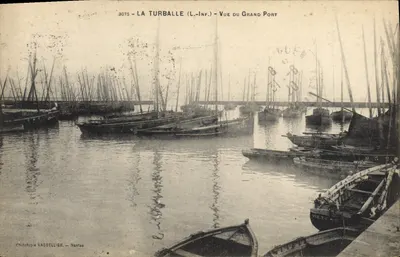 La Turballe (L.-Inf.) — Vista do Grande Porto — Fototipia Vassellier, Nantes