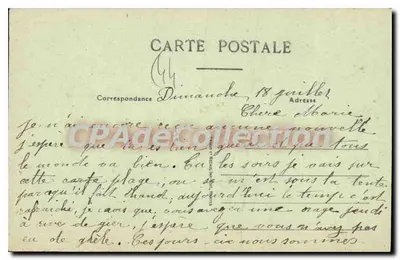 La Baule (Loire-Inf) — Plaża w kierunku Saint-Clair — Wybrzeże Amcur — Rewers