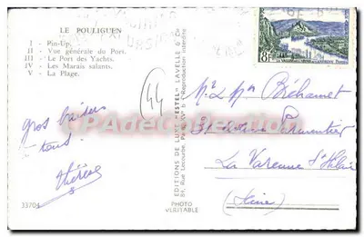Pouliguen — Lembrete de Pouliguen — Éditions de Lune 'Estel' — Verso