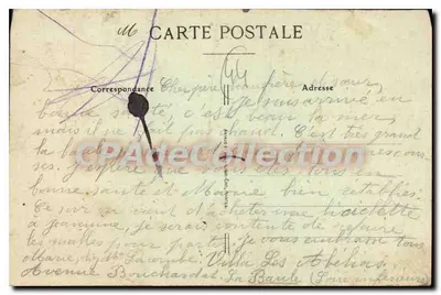 LA BAULE (Loire-Inf.) - Avenue de la Gare (Parte comprendida entre la Place de la Chapelle y la Plage) — Côte d'Amour — editor desconocido, n.º 123 — Reverso
