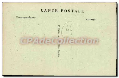 NANTES — Panorama em direção à Prefeitura, tirado da Catedral — F. Clape & Imp. Edit., Nantes, n° 452 — Verso
