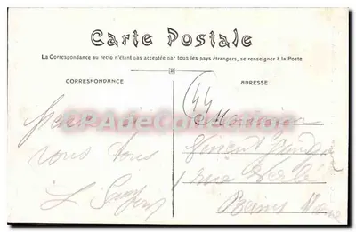 Le Croisic (L.-I.) — Widok na Rochery du Grand Autel — kolekcja Audonnet — Rewers