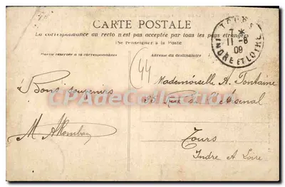 NANTES — O monumento dos Mortos pela Pátria — Lieut. Eugène Nantez, Nantes — Verso