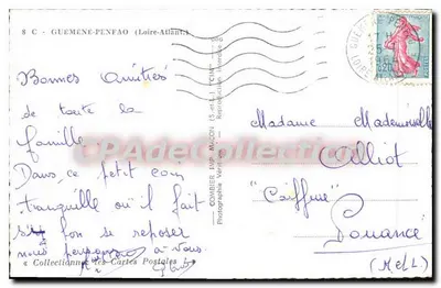 Guémené-Penfao — Castelo, paisagem e ponte — L. Atl. Cim — Verso