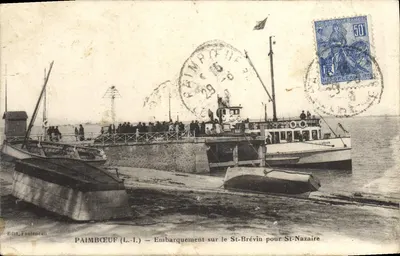 Paimbœuf (L.-I.) — Embarque no St-Brévin para St-Nazaire — Edit. Fonteneau