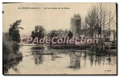 Oudon (Loire-Inf.) — A Torre da Vallée — Bilhete postal antigo de Collection, n° 34