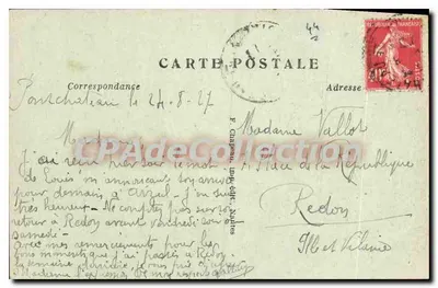 Missillac — Zamek La Brétesche, wejście — Zamek Loiry Dolnej, nr 174 — Rewers
