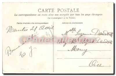 NANTES — Visão geral do cais da Fosse — Heliotipia Dugas e Cia, Nantes — Verso