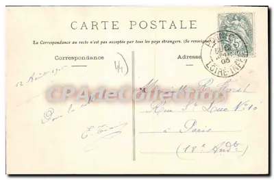 Pornic (L.I.) - La Playa de La Birochère — Fototipia Vassellier, Nantes, n° 1224 — Reverso