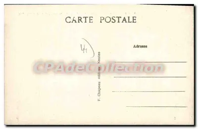 La Baule-les-Pins (Loire-Inf.) — 'A Chaumière', praça das Dryades — F. Chapeau, Nantes — Verso