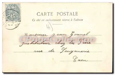 NANTES (seus arredores) — O Ponte da Morinière sobre a Sèvre — N° 124 da Coleção G. L. D. de Nantes — Verso