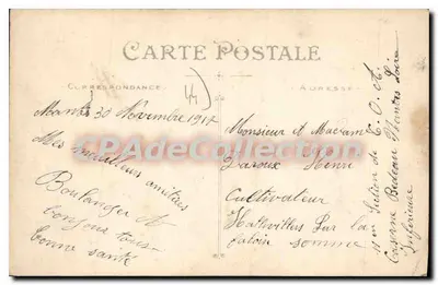 NANTES — La Caserna Bedeau (IIe Sección) — Artaud et Nozais, Nantes — Reverso