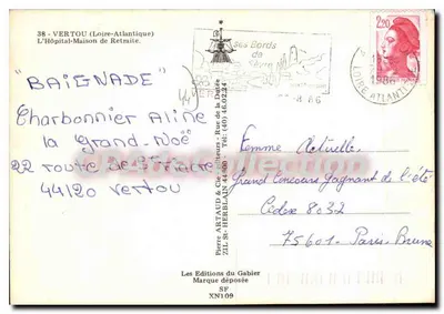 L'Ospedale-Retiro per Anziani — Vertou (Loire-Atlantique) — Les Éditions du Gabier, SF XN109 — Verso