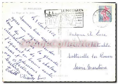 Le Pouliguen — La Plage e la Jetée — Edizione di Lusso — Verso