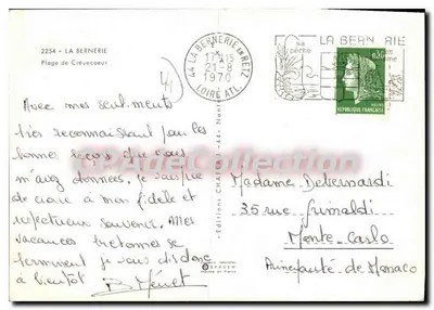 Plage de Crèvecoeur — La Bernerie-en-Retz — Ediciones naturales ESPACEUM — Reverso