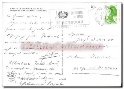 Machechoul — Lembrete de Machechoul — Impressora Mâcon — Verso