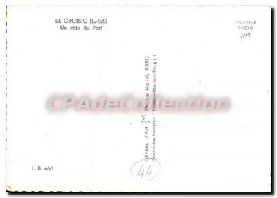 르 크로이시크 (L.-Int.) — 항구의 한 구석 — 에디션 드 아르, 파리 출판 — 뒷면