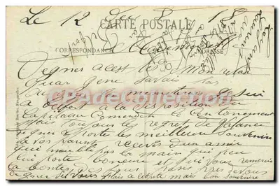 Belfort - Quai Vauban — widok budynków i nabrzeża — wydawca nieznany, nr 6 — Rewers