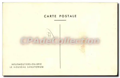 Neufmoutiers-en-Brie — Il Nuovo Sanatorio — Cartolina postale — Verso