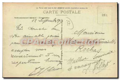 MARY-sur-MARNE — As Margens da Marne — Edição Château-Thierry — Verso