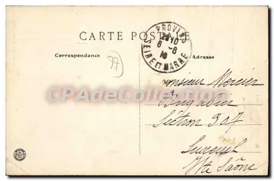 Provins — Tour du Roi (XIIe siècle) — éditeur inconnu, n° 87 — Verso