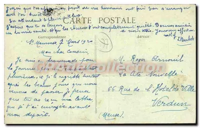 SAINT-MAMMÈS — O Ponte e a Cruz Branca — L. Coffin, fot.-edit., Morot — Verso