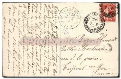 Avon-Fontainebleau — Campo de Artilharia — editor Avon-Fontainebleau, n° 255 — Verso