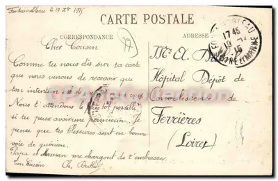 Fontainebleau — O Hotel das Correios — N.G. — Verso