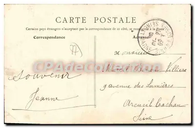 Crécy-en-Brie — Una vieja torre — Grault, Editor, Crécy — Reverso