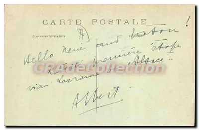 La Ferté-sous-Jouarre (S.-et-M.) — A Place do Hôtel-de-Ville, vista de cima — Editor: G. Labac — Verso