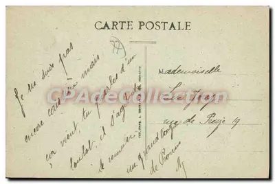 Provins — La Place du Châtel à la Ville Haute — Avec le Puits féodal et la Croix des Changes — editore V. Gérin — Verso