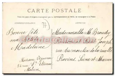 Melun — Route de Vaux — Kolekcja Starych Kart — Rewers