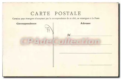Provins — vista panoramica con carta — Ch. Louvage, art. — Verso