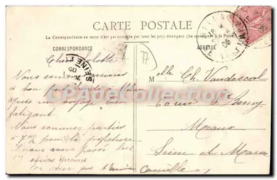 MELUN - Ogólny widok — Zbiór Galerii Melunais — Rewers