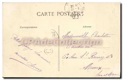 Montigny-sur-Loing — Het Loing bij het Grand-Loing — Imp. Moderne, n°3 — Achterkant