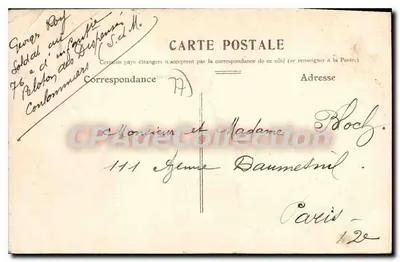 Coulommiers — La Estación — Editor desconocido, número de serie no visible — Reverso