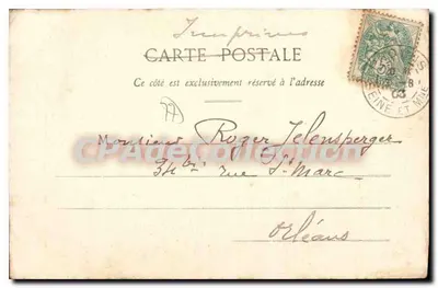 Provins — Vista das Fortificações — A. Vernant, editor — Verso