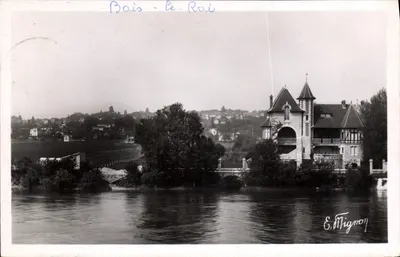 Bois-le-Roi — Vista do castelo sobre a Seine — E. Mignon