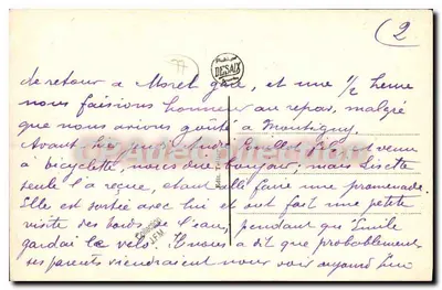 Montigny-sur-Loing — Kąt Loing — CPAdéCollection — Rewers
