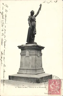 Rozoy-en-Brie - Estátua da República — Papeterie Française, n°4