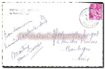 Jezioro Marne w Changis-sur-Marne — widok naturalny — Clichés de Crécy — Rewers