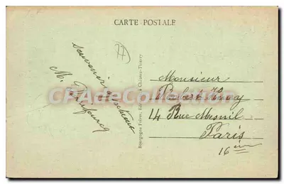 Arredores de LIZY-sur-OURCQ — MARY-sur-MARNE — Ponte do Caminho de Ferro — Edit. Ricoud — Verso