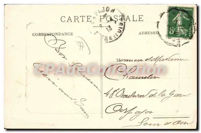 Lagny — Aspekt rzeki Marne — Kolekcja H. Gérard — Rewers